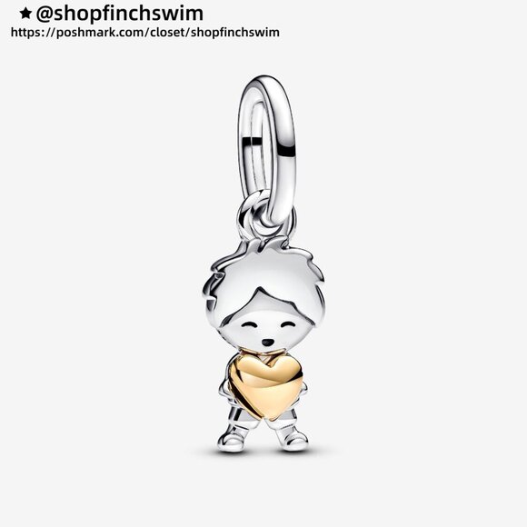 Pandora Happy Boy Dangle Charm - Picture 1 of 5